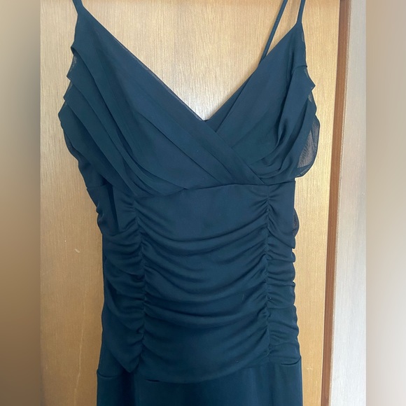 Vintage 90s Le Chateau Black Dress - Picture 2 of 4